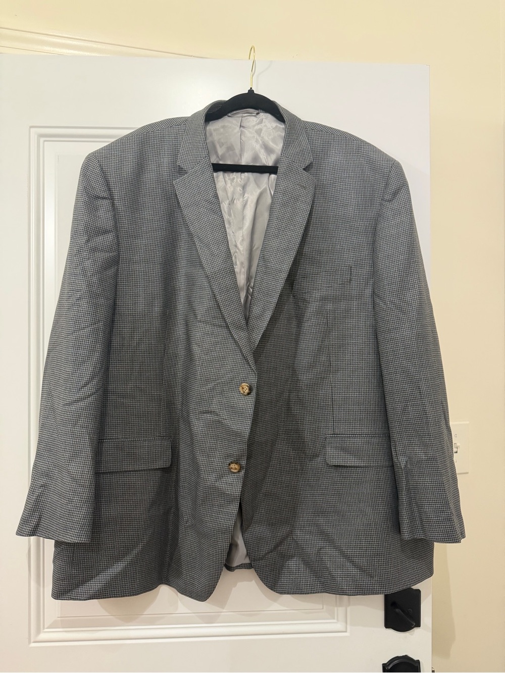Lauren Ralph Lauren Gray Micro-Houndstooth Sport Coat